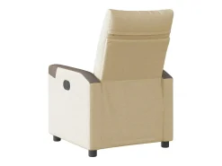 Poltrona Confortável | Poltrona reclinável elétrica tecido cor creme SHL303711