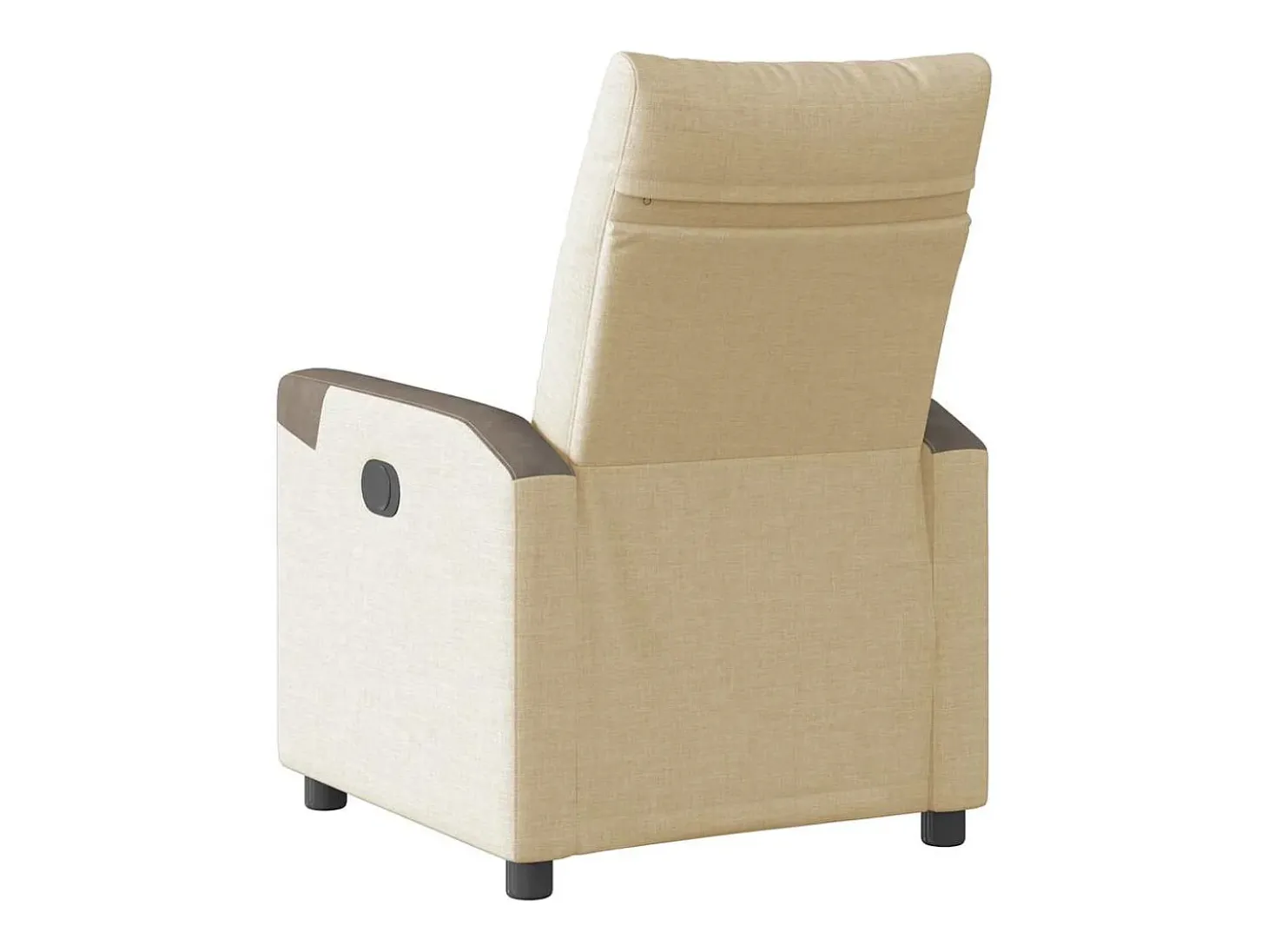 Poltrona Confortável | Poltrona reclinável elétrica tecido cor creme SHL303711