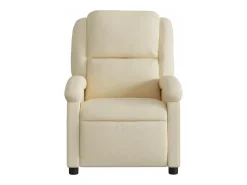 Poltrona Confortável | Poltrona reclinável elétrica tecido cor creme SHL45925