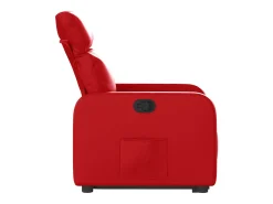 Poltrona Confortável | Poltrona reclinável elevatória couro artificial vermelho SHL562626