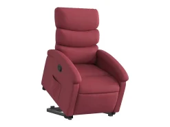 Poltrona Confortável | Poltrona reclinável elevatória tecido vermelho tinto SHL995961
