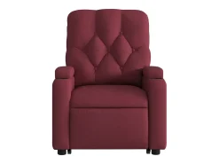 Poltrona Confortável | Poltrona reclinável elevatória tecido vermelho tinto SHL158616
