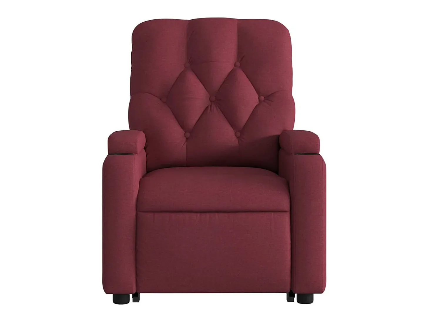 Poltrona Confortável | Poltrona reclinável elevatória tecido vermelho tinto SHL158616