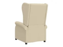 Poltrona Confortável | Poltrona reclinável elétrica tecido cor creme SHL876865