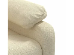 Poltrona Confortável | Poltrona reclinável elétrica tecido cor creme SHL267251