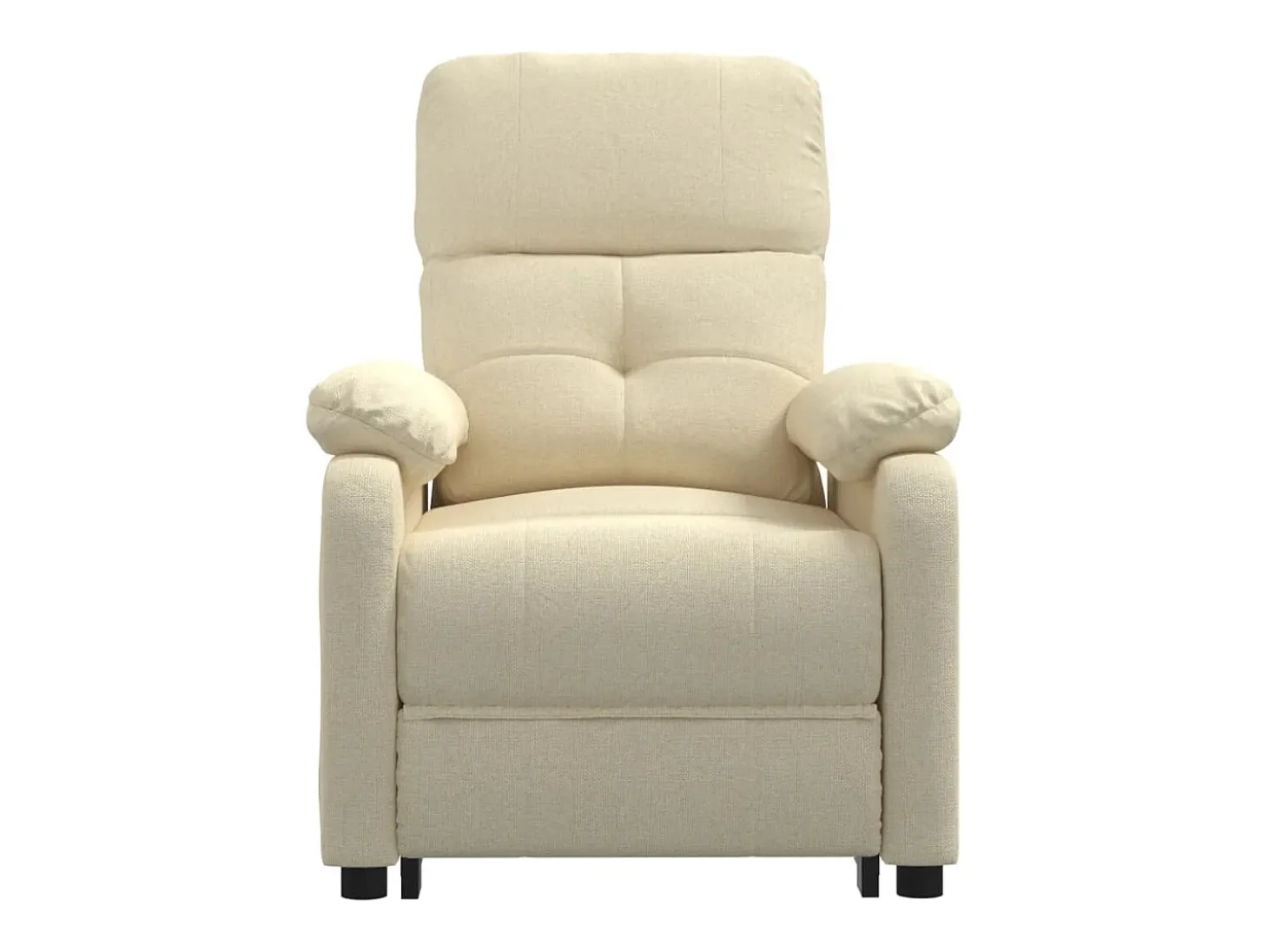 Poltrona Confortável | Poltrona reclinável elétrica tecido cor creme SHL267251