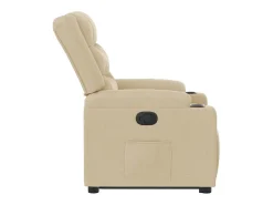 Poltrona Confortável | Poltrona reclinável elevatória tecido cor creme SHL418708