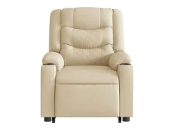 Poltrona Confortável | Poltrona reclinável elevatória tecido cor creme SHL418708