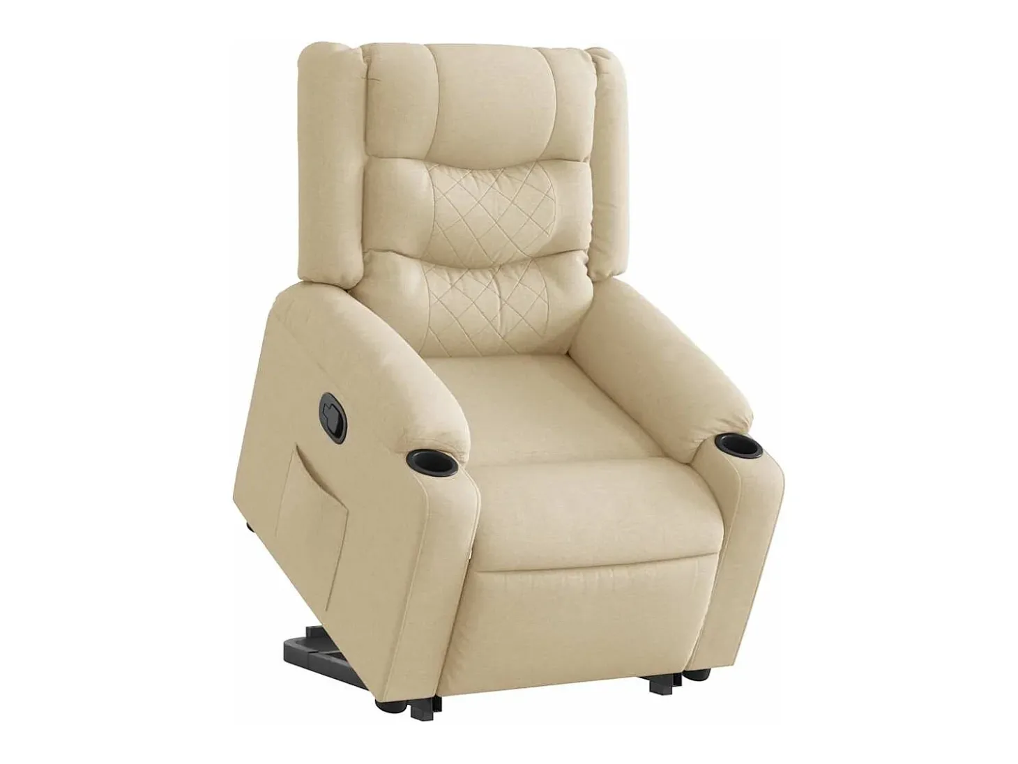 Poltrona Confortável | Poltrona reclinável elevatória tecido cor creme SHL418708