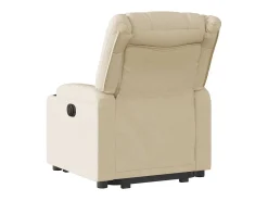 Poltrona Confortável | Poltrona reclinável elevatória tecido cor creme SHL418708
