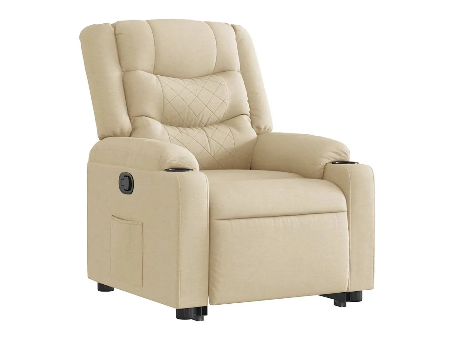 Poltrona Confortável | Poltrona reclinável elevatória tecido cor creme SHL418708