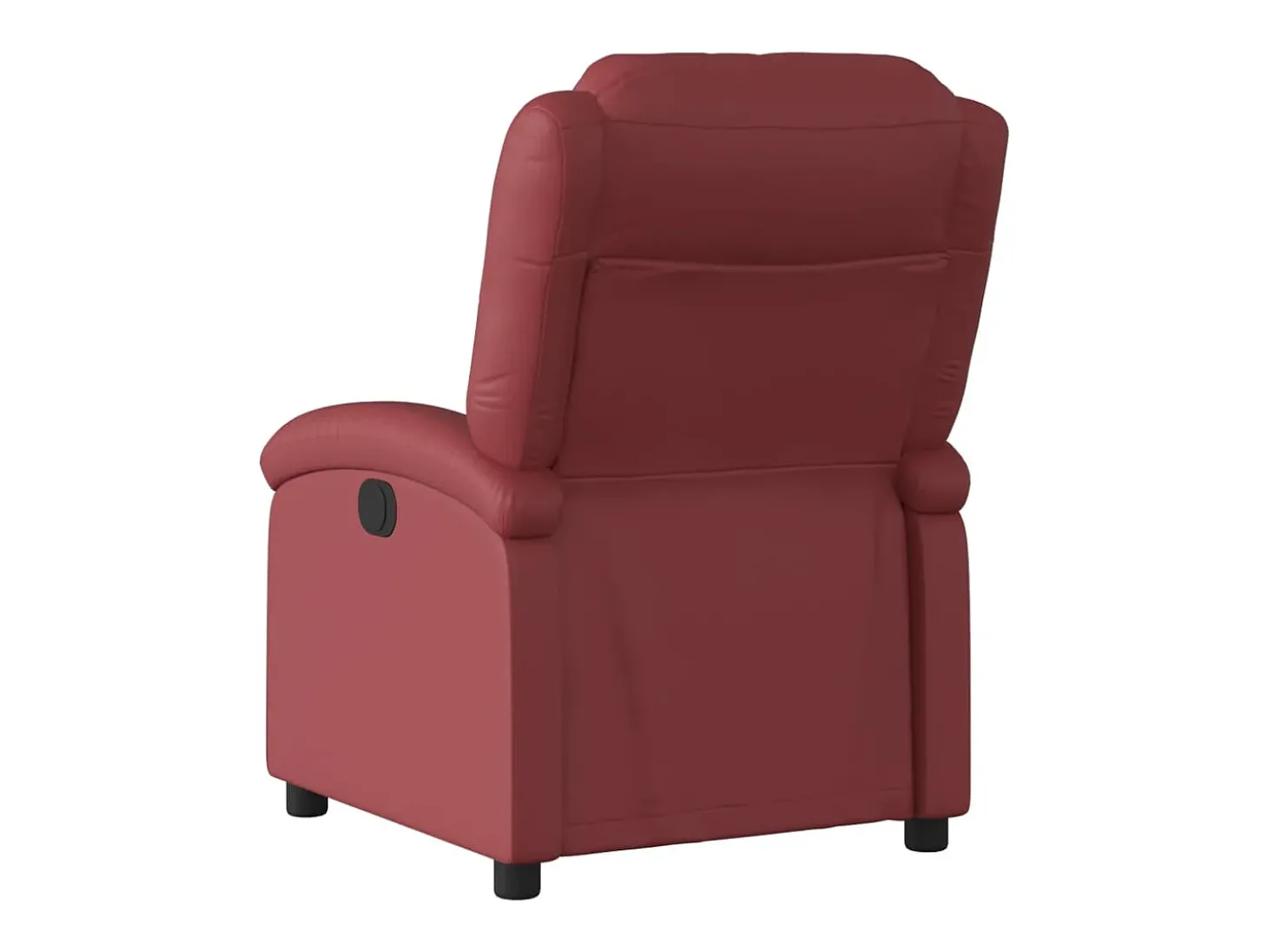 Poltrona Confortável | Poltrona reclinável elétrica couro artificial vermelho tinto SHL914856