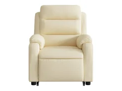 Poltrona Confortável | Poltrona reclinável elevatória tecido cor creme SHL874197