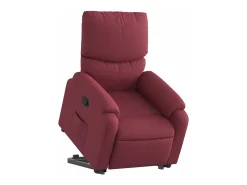 Poltrona Confortável | Poltrona reclinável elevatória tecido vermelho tinto SHL187270