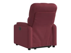 Poltrona Confortável | Poltrona reclinável elevatória elétrica tecido vermelho-tinto SHL56304