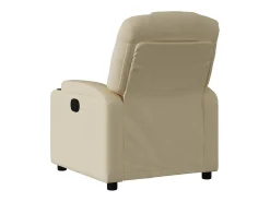 Poltrona Confortável | Poltrona reclinável elétrica tecido cor creme SHL629387