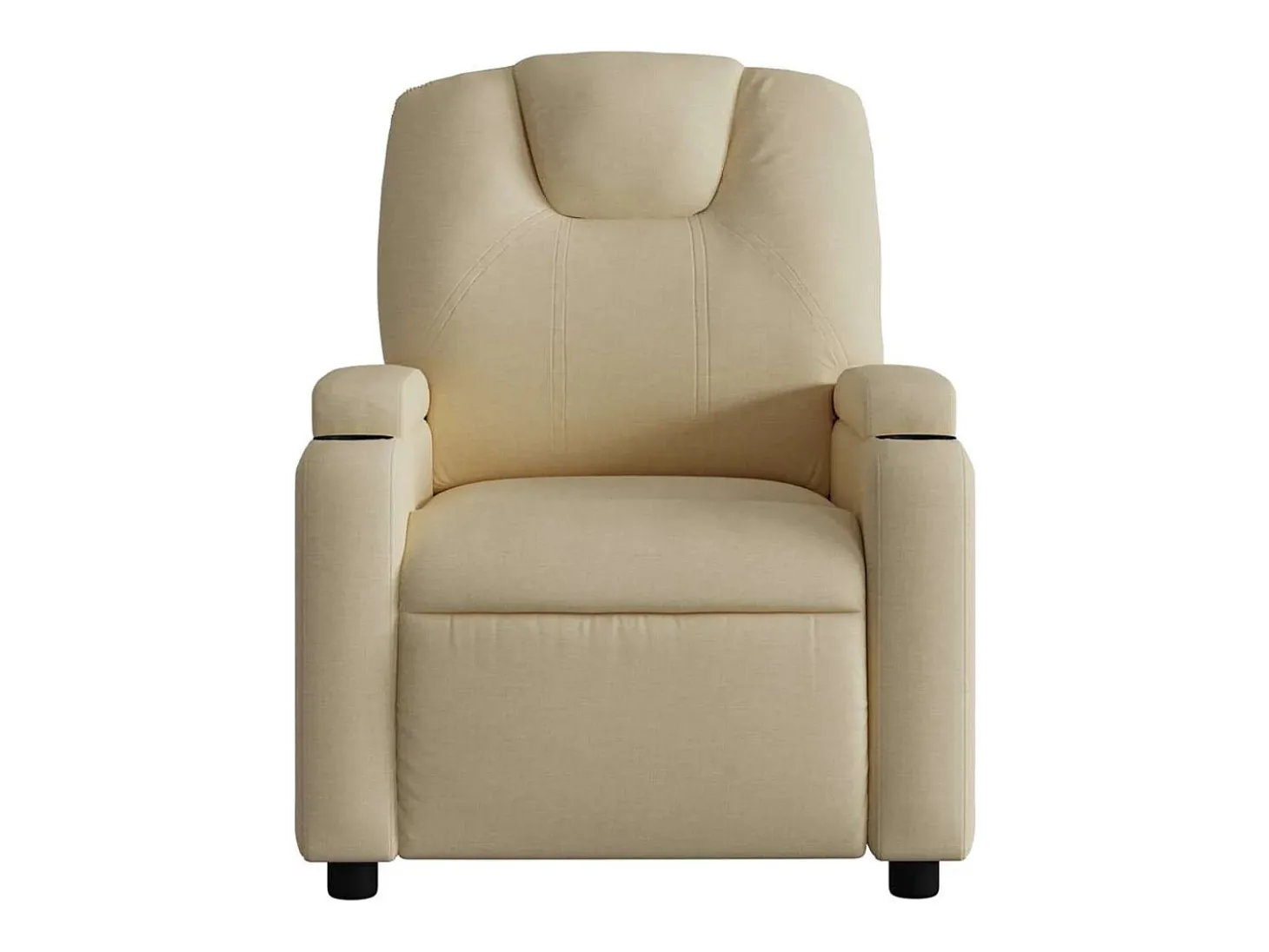 Poltrona Confortável | Poltrona reclinável elétrica tecido cor creme SHL629387