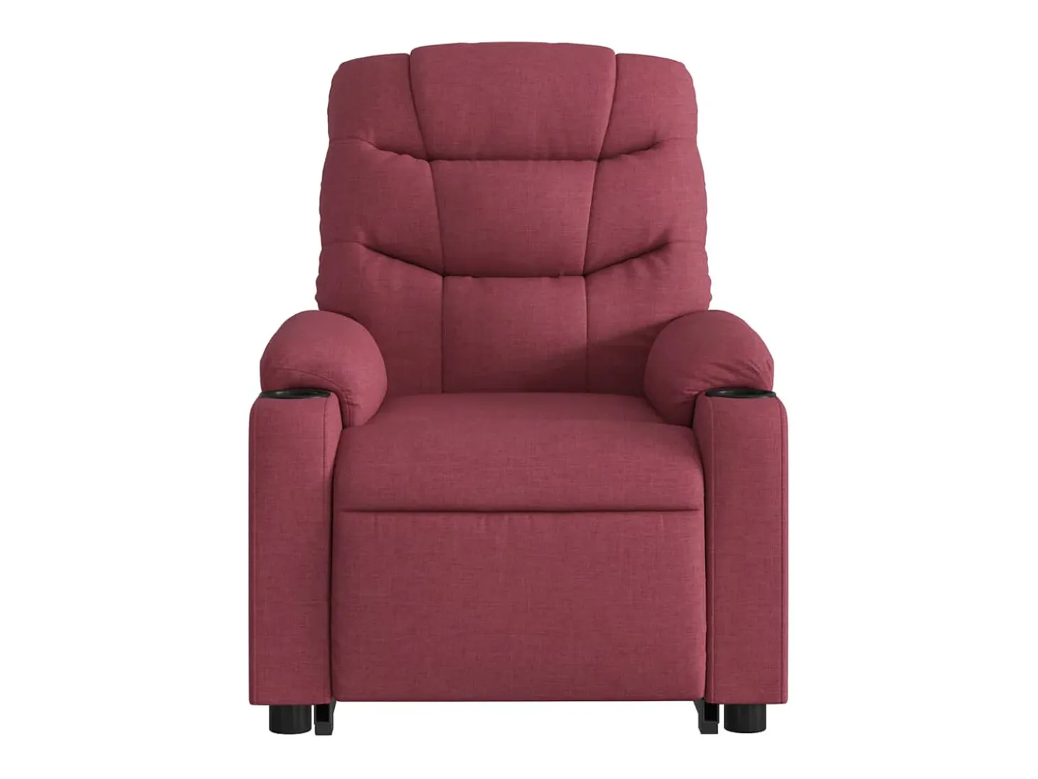 Poltrona Confortável | Poltrona reclinável elevatória tecido vermelho tinto SHL785783