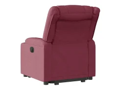 Poltrona Confortável | Poltrona reclinável elevatória tecido vermelho tinto SHL899276