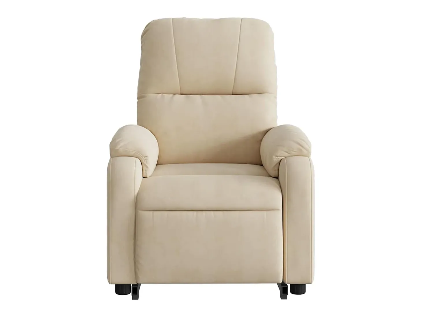 Poltrona Confortável | Poltrona reclinável elevatória elétrica tecido microfibra creme SHL350229