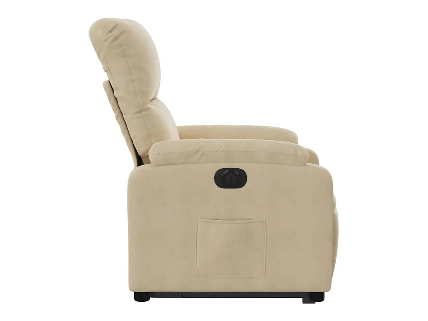 Poltrona Confortável | Poltrona reclinável elevatória elétrica tecido microfibra creme SHL350229