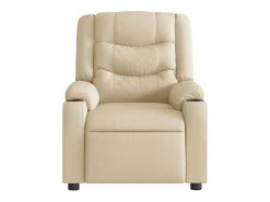 Poltrona Confortável | Poltrona reclinável elétrica tecido cor creme SHL276164