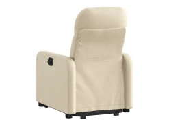 Poltrona Confortável | Poltrona reclinável elevatória tecido cor creme SHL475483