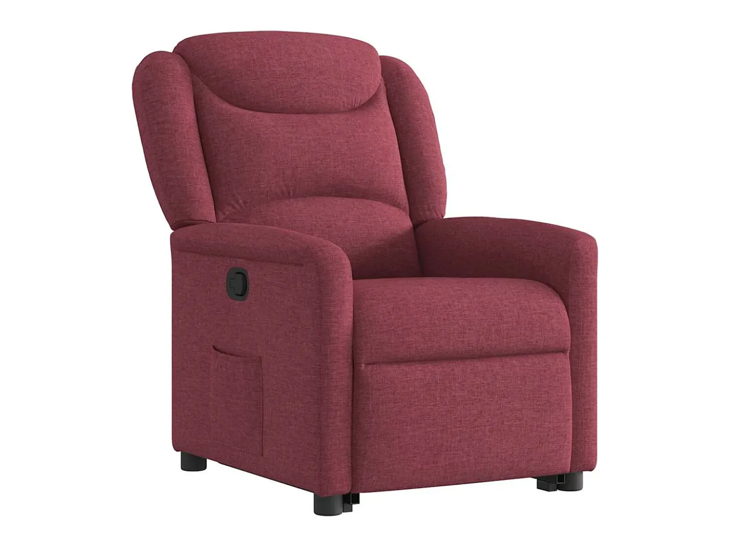Poltrona Confortável | Poltrona reclinável elevatória tecido vermelho tinto SHL419598