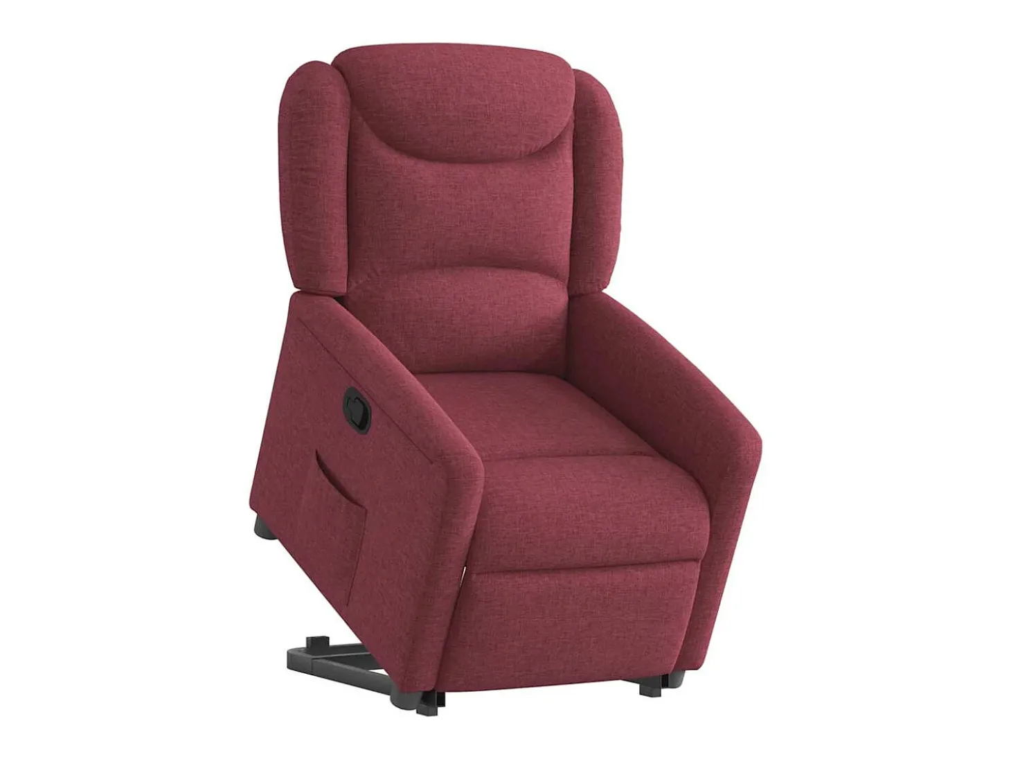 Poltrona Confortável | Poltrona reclinável elevatória tecido vermelho tinto SHL419598