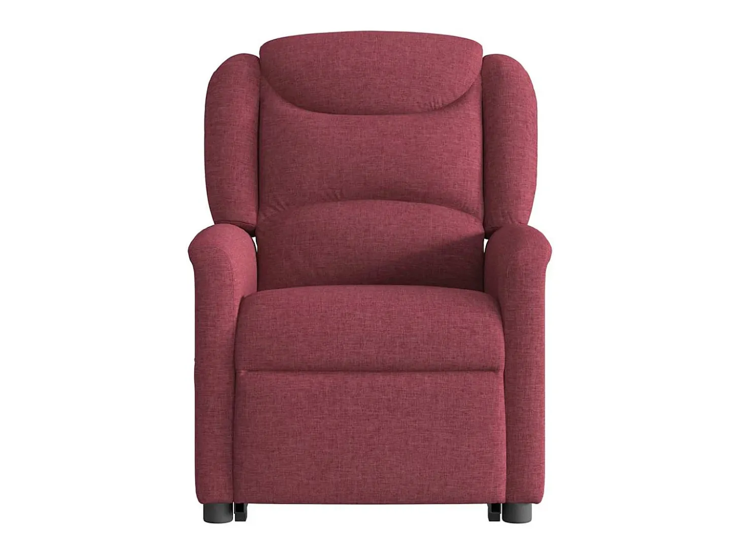 Poltrona Confortável | Poltrona reclinável elevatória tecido vermelho tinto SHL419598