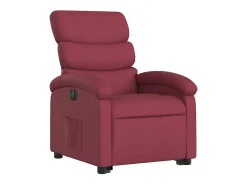 Poltrona Confortável | Poltrona reclinável elevatória elétrica tecido vermelho-tinto SHL493050