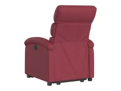 Poltrona Confortável | Poltrona reclinável elevatória elétrica tecido vermelho-tinto SHL493050
