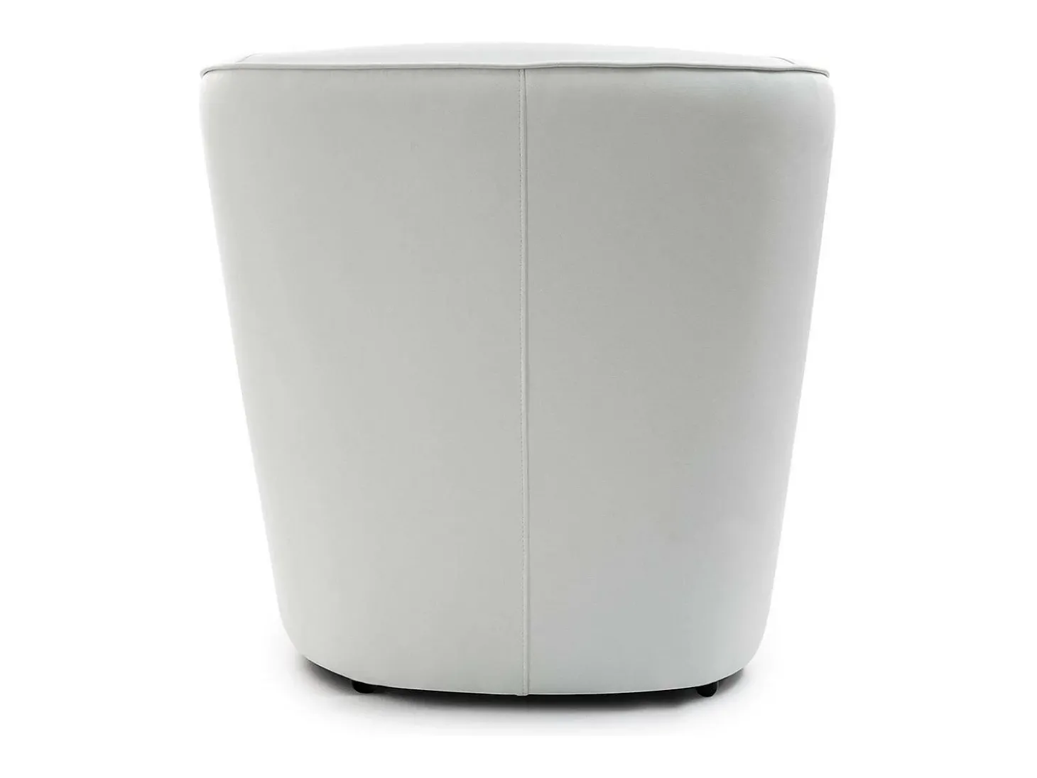 Poltrona Dabbiat, Poltrona de sala de estar, 100% Fabricado na Itália, Poltrona relaxante em couro ecológico, 70x60h74 cm, Branco