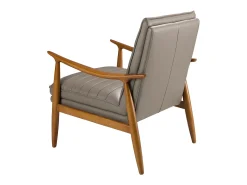 Poltrona de couro cinzento escuro 5130 ANGEL CERDA
