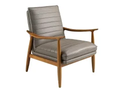 Poltrona de couro cinzento escuro 5130 ANGEL CERDA