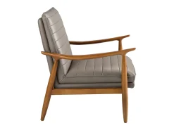 Poltrona de couro cinzento escuro 5130 ANGEL CERDA