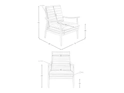 Poltrona de couro cinzento escuro 5130 ANGEL CERDA