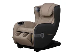 Poltrona de massagens KASOU em pele sintética com sistema de gravidade zero - Bluetooth e LEDs - Bege