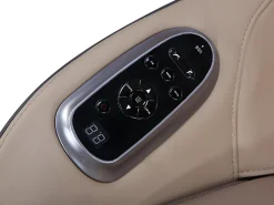 Poltrona de massagens KASOU em pele sintética com sistema de gravidade zero - Bluetooth e LEDs - Bege