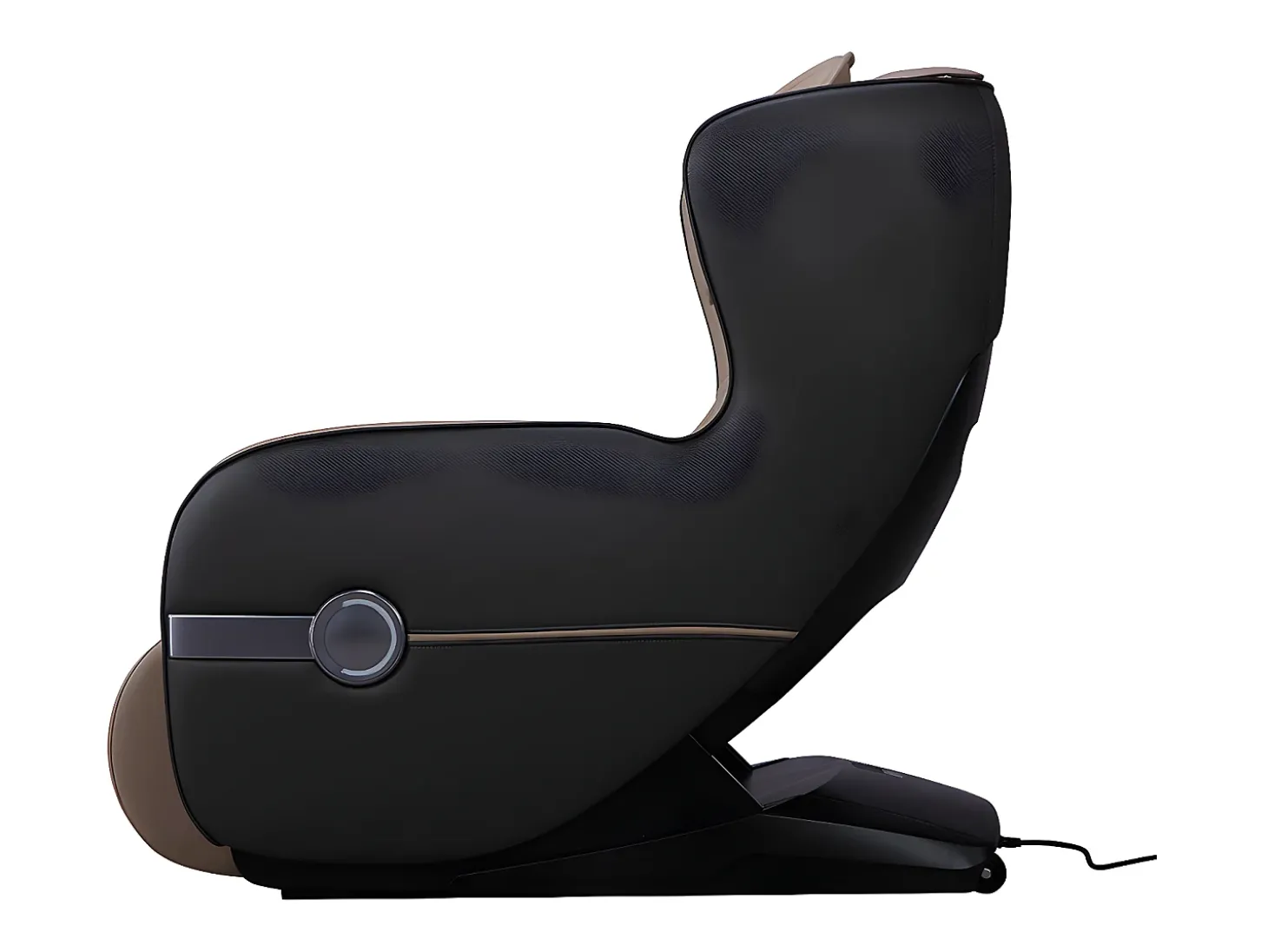Poltrona de massagens KASOU em pele sintética com sistema de gravidade zero - Bluetooth e LEDs - Bege