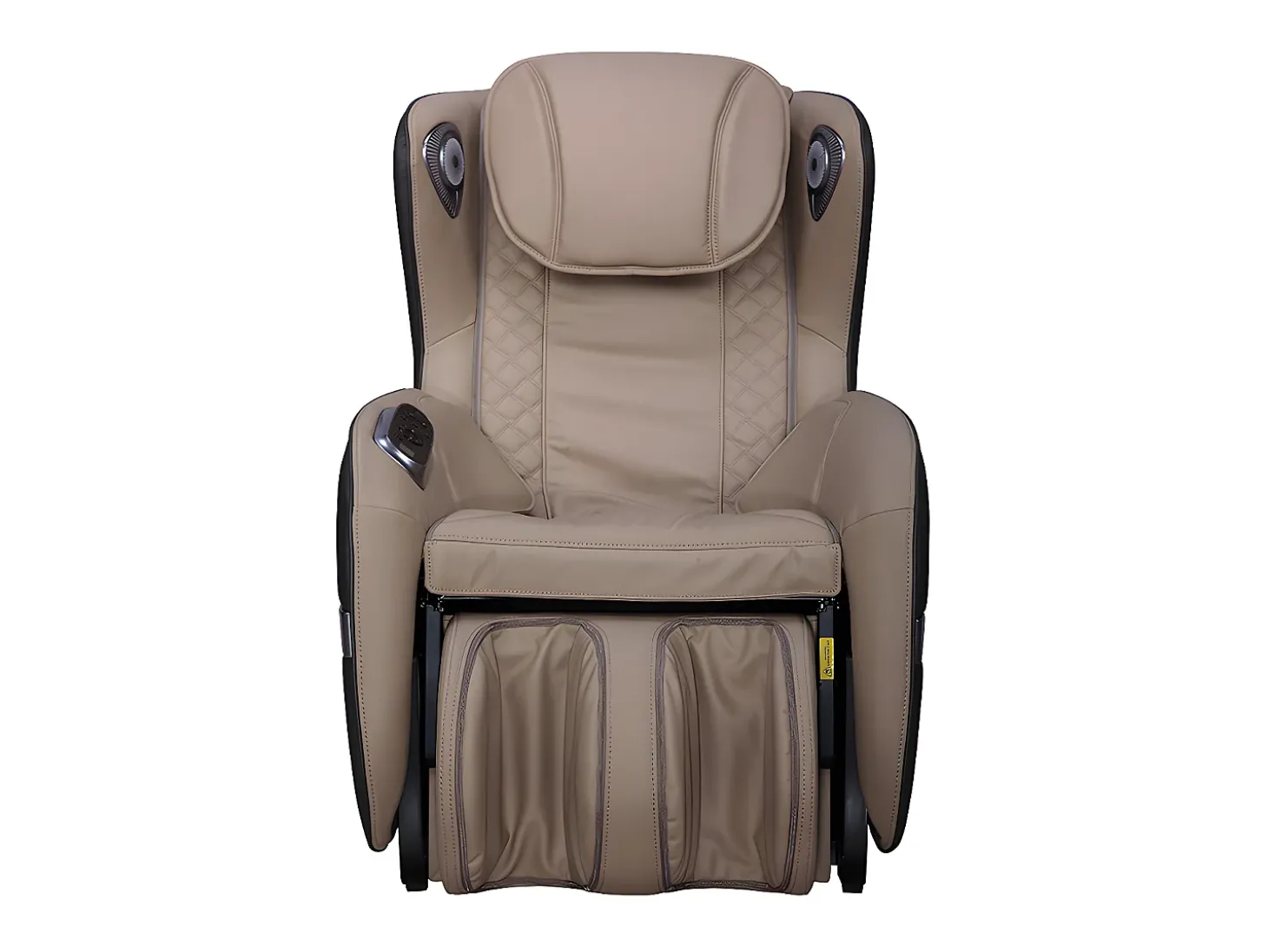 Poltrona de massagens KASOU em pele sintética com sistema de gravidade zero - Bluetooth e LEDs - Bege
