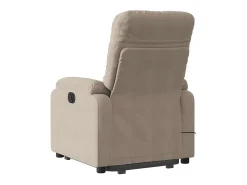 Poltrona de massagens reclinável microfibra cinza-acastanhado SHL497614