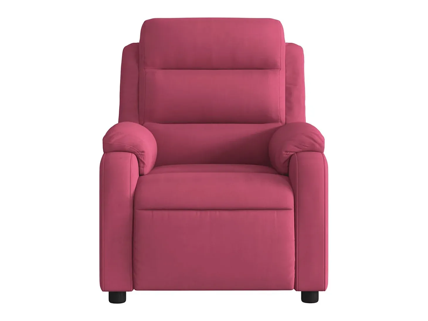 Poltrona de massagens reclinável veludo vermelho tinto SHL759526