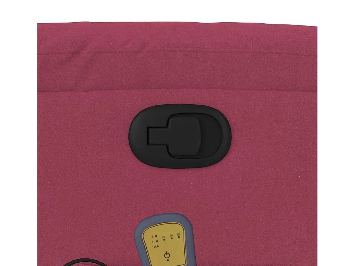 Poltrona de massagens reclinável veludo vermelho tinto SHL759526