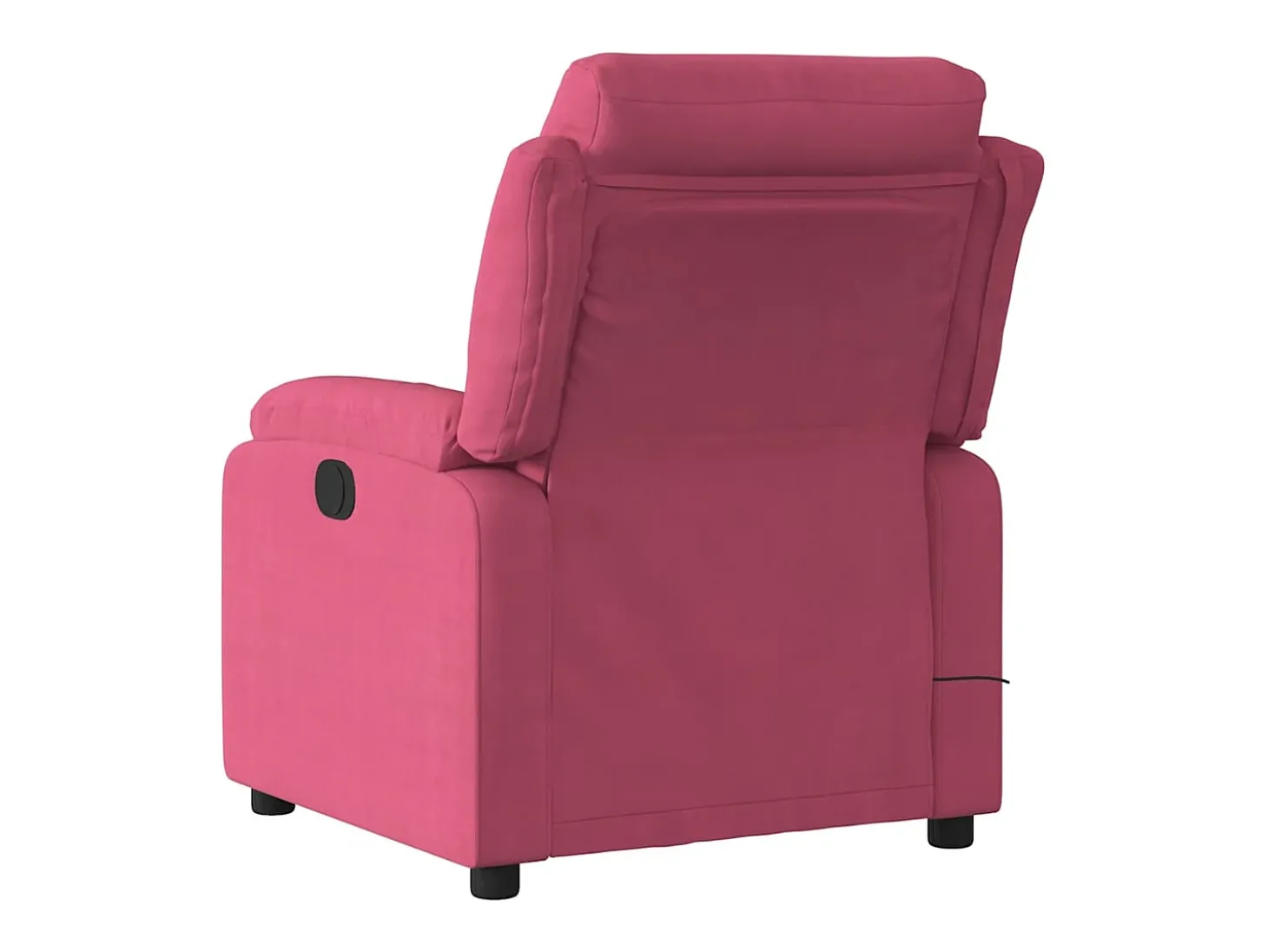 Poltrona de massagens reclinável veludo vermelho tinto SHL759526