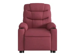 Poltrona de massagens reclin. elevatória tecido vermelho tinto SHL571220