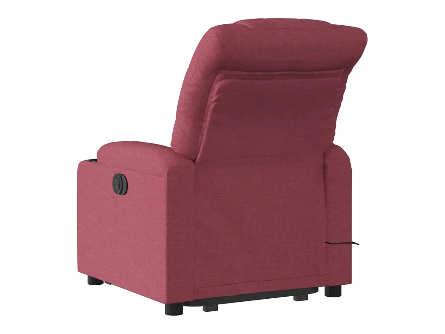 Poltrona de massagens reclin. elevatória tecido vermelho tinto SHL571220