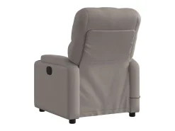 Poltrona de massagens reclinável tecido cinzento-acastanhado SHL971750