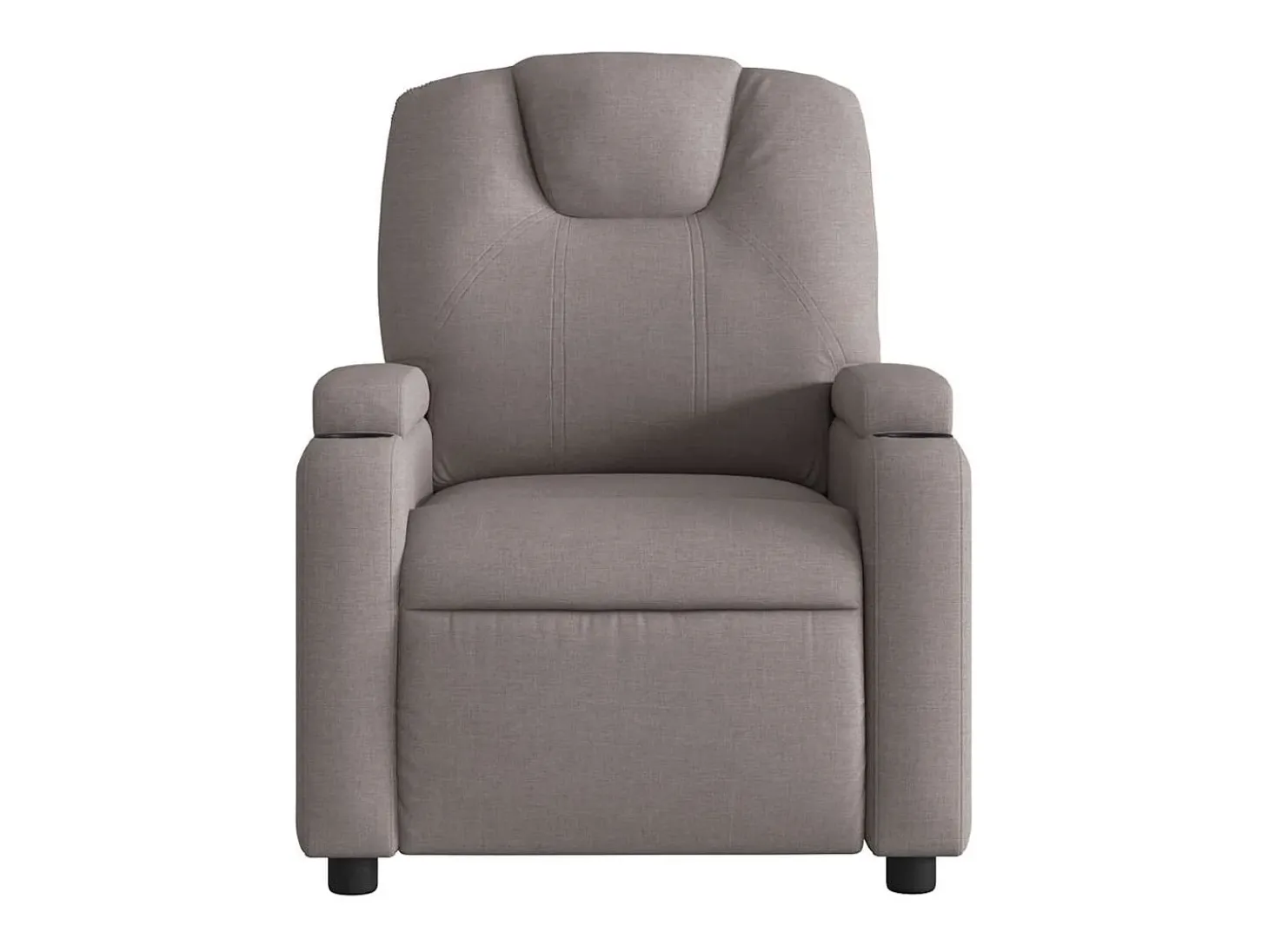 Poltrona de massagens reclinável tecido cinzento-acastanhado SHL313941