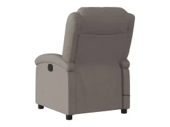Poltrona de massagens reclinável tecido cinzento-acastanhado SHL886843
